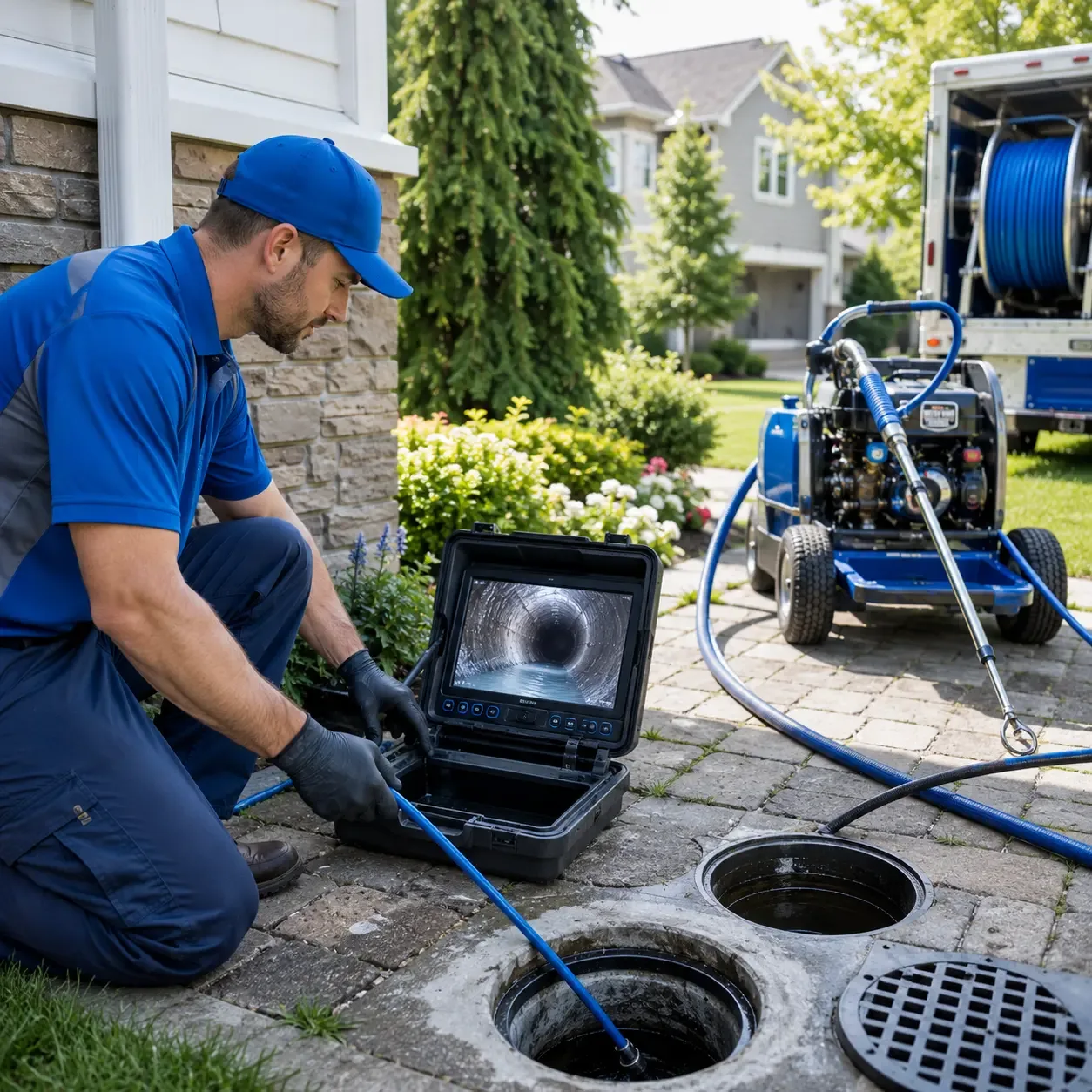 Outdoor drain cleaning professionals serving Groveton, TX